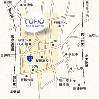 園周辺地図のMAP